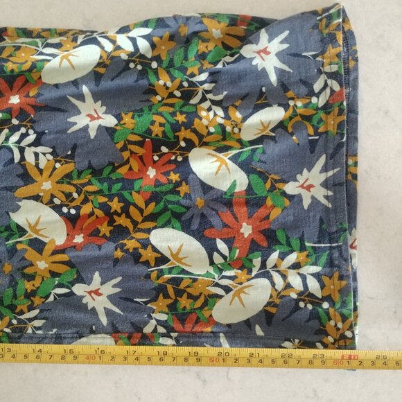 Toad & Co organic cotton tencel stretch relaxed cropped lounge pants blue Small - Picture 14 of 16